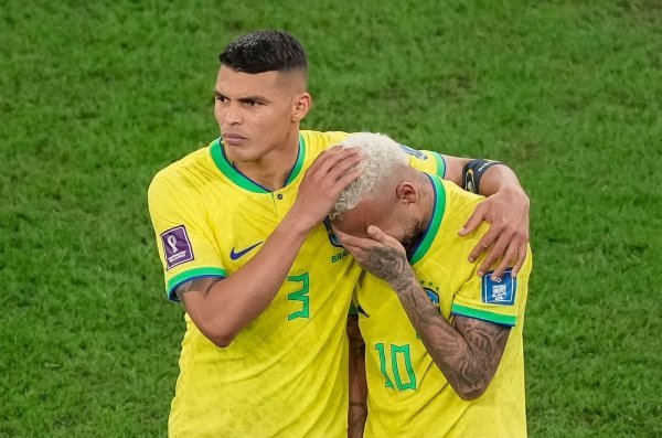 Thiago Silva i Neymar Brazil - Hrvatska