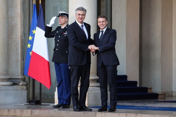 Andrej Plenković i Emmanuel Macron
