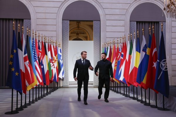 Emmanuel Macron i Volodimir Zelenski