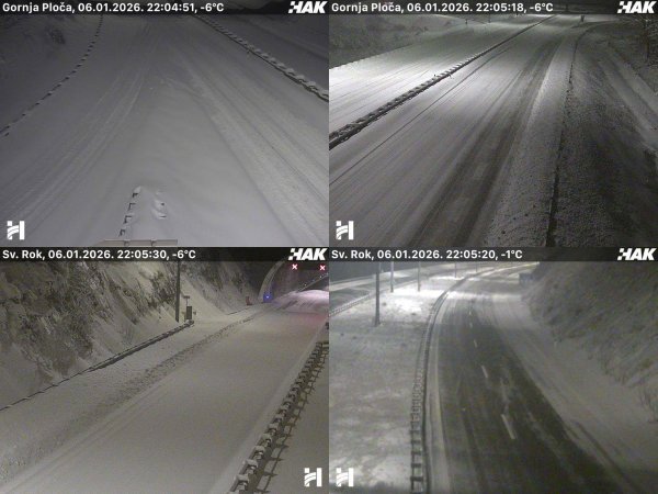 Zbog mećave i vjetra potpuno je zatvorena dionica autoceste A1: 'Vjetar je toliko jak da baca autobus'