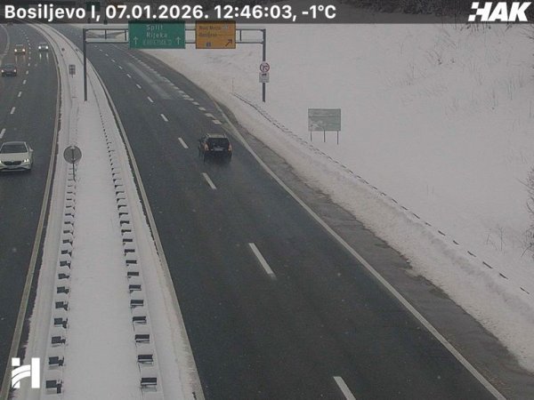 HAK objavio novo stanje na cestama: Ponovno otvorena cijela A1, no ne za sva vozila