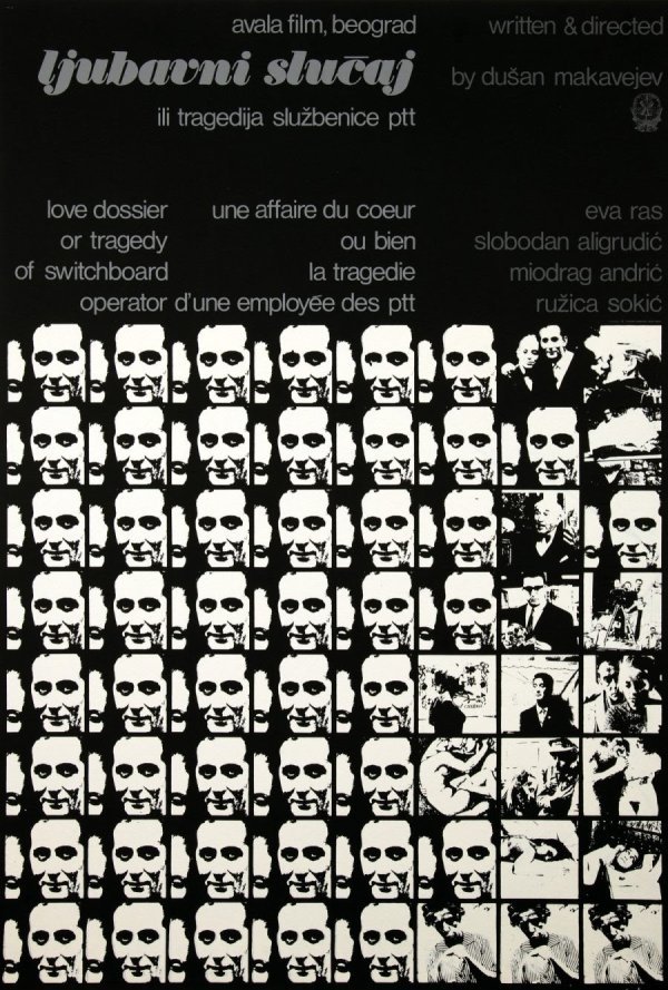 Ljubavni slučaj ili tragedija službenice PTT, r. Dušan Makavejev, Avala film, Beograd, 1966