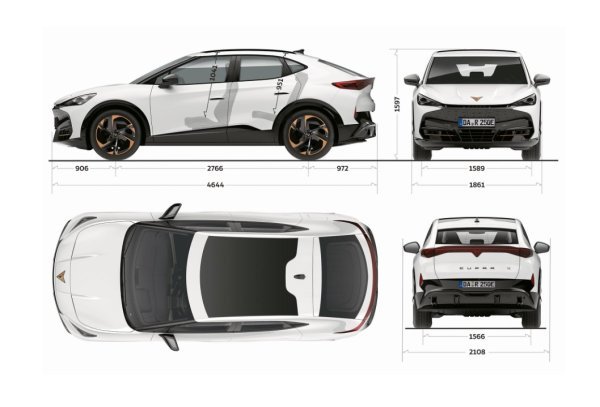 Cupra Tavascan 77 (82) kWh RWD DRIVe - dimenzije