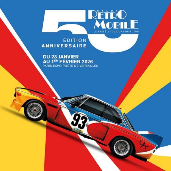 Retromobile 2026. - službeni plakat 50. izdanja