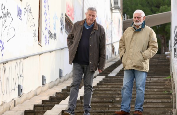 Ante Kuzmanić, autor projekta rekonstrukcije Bačvica, i suautor projekta Eugen Širola na zapuštenom kompleksu omiljenog okupljališta Splićana i turista