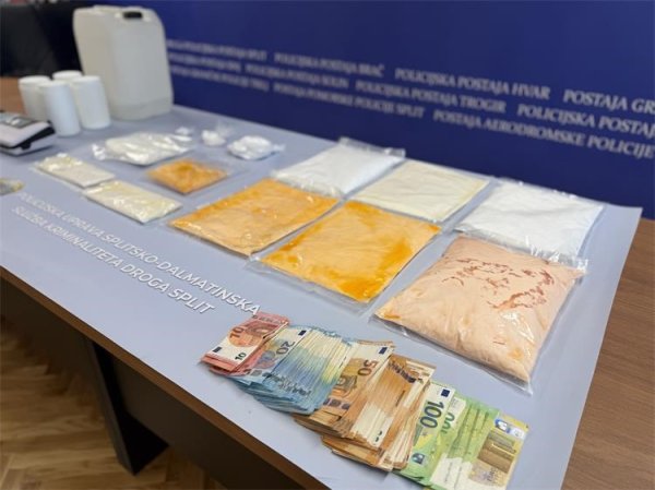 Policija u Splitu zaplijenila velike količine droge, vrijednosti preko 200 000 eura