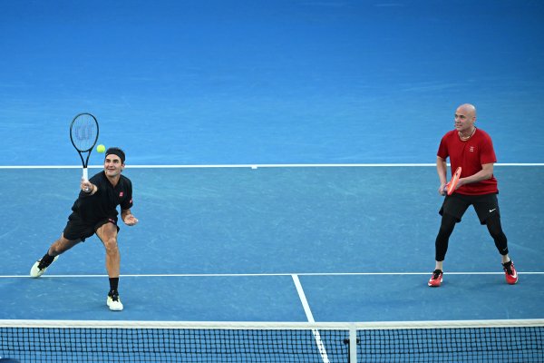 Andre Agassi i Roger Federer