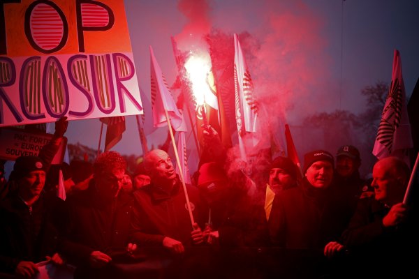 Prosvjed poljoprivrednika u Strasbourgu