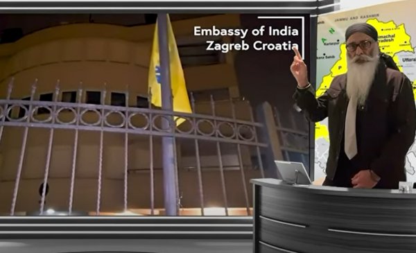 VIDEO Sikhi skinuli indijsku zastavu, hvale se vandalizmom veleposlanstva u Zagrebu: Oglasilo se ministarstvo