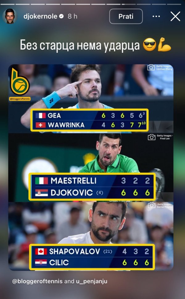 Novak Đoković Instagram