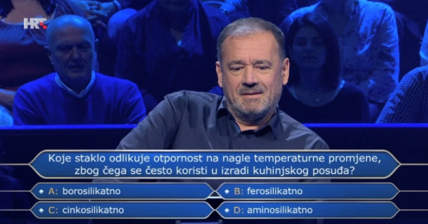 Natjecatelj odustao na 34.000 eura, a da je pogađao - pogriješio bi: Znate li odgovor na ovo pitanje?