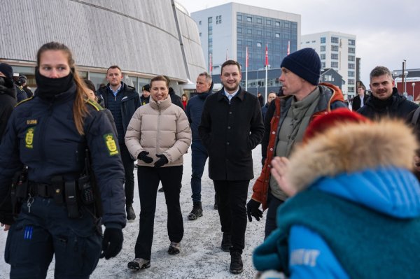 Mette Frederiksen na Grenlandu