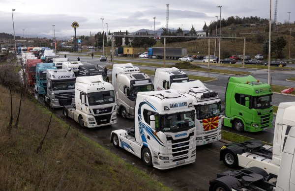 Prosvjed kamiondžija na europskim granicama