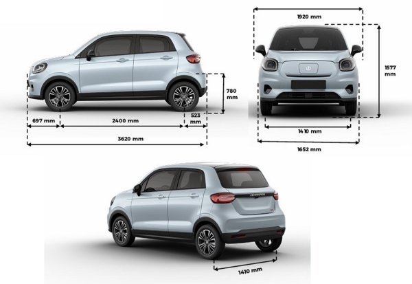 Leapmotor T03 - dimenzije