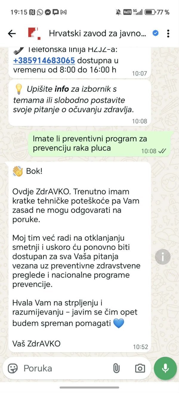 Novi medicinski stručnjak brzo je otišao na bolovanje