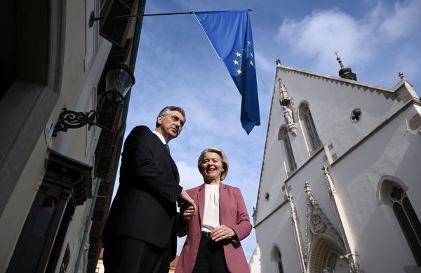 Sastanak predsjednika Vlade Andreja Plenkovica s predsjednicom Europske komisije Ursulom von der Leyen