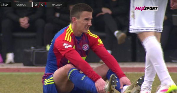 Najbolji strijelac Hajduka ostao je ležati, poslušajte reakciju navijača