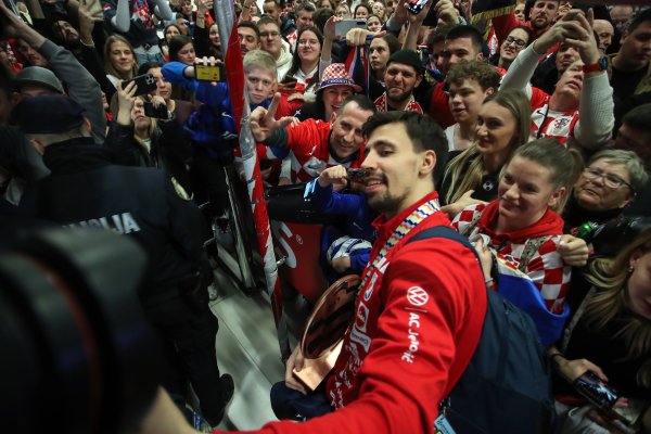 Doček rukometaša u Zračnoj luci Franjo Tuđman