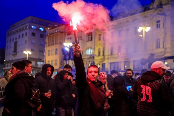 Doček brončanih rukometaša na Trgu bana Jelačića