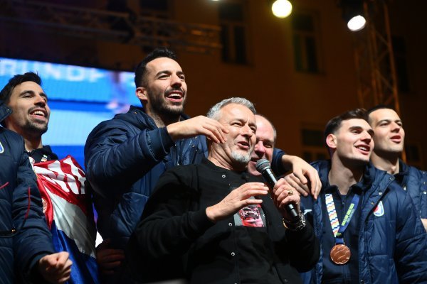 Doček rukometaša s Markom Perkovićem Thompsonom