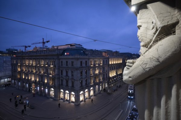 UBS banka u Zurichu - ilustracija