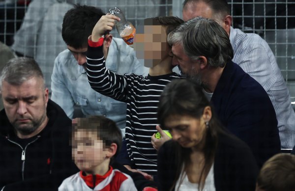 Goran Ivanišević sa sinom na Davis Cupu