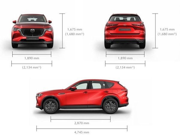 Mazda CX-60 - dimenzije