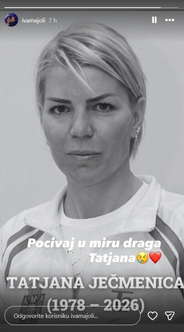 Objava Ive Majoli na Instagramu