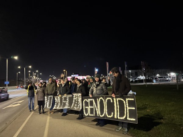 Prosvjed Inicijative za slobodnu Palestinu pred HRT-om