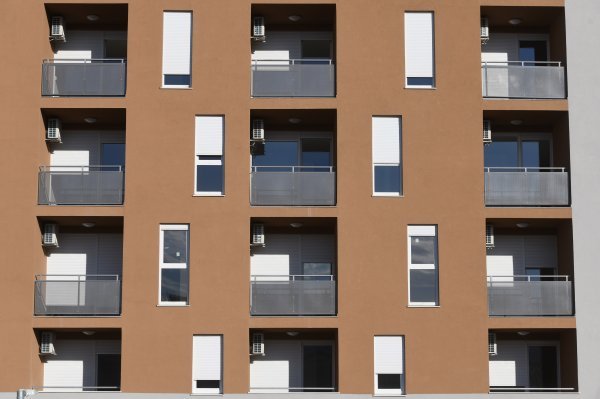 Stambene zgrade - ilustracija