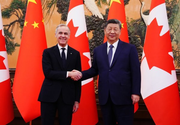 Mark Carney i Xi Jinping