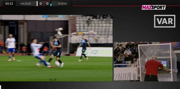 Pogledajte crveni karton za Rijeku na Poljudu