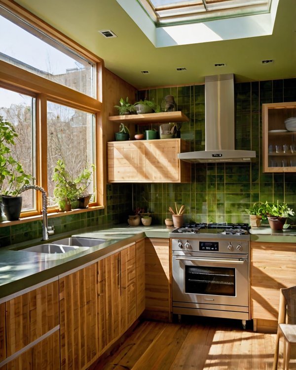 Kuhinje su često male, smještene uz hodnik ili otvorene prema dnevnom boravku