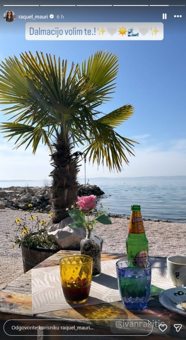 Objava Raquel Mauri na Instagramu