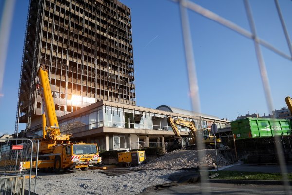 Vjesnik, radnici u zgradi