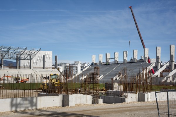 Pogledajte kako radovi na stadionu u Kranjčevićevoj izgledaju iz zraka; snimke su sjajne