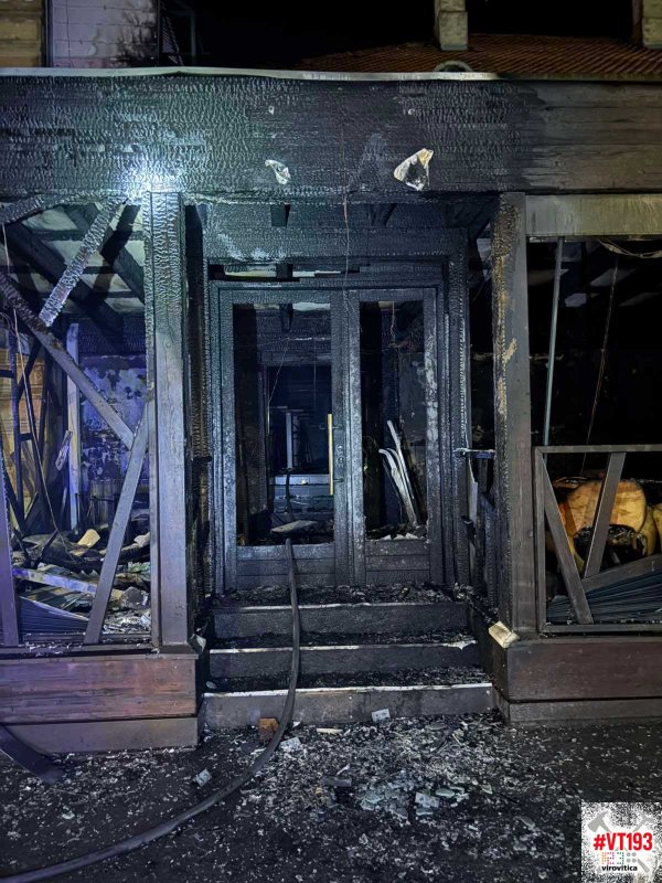 Požar u kafiću u centru Virovitice