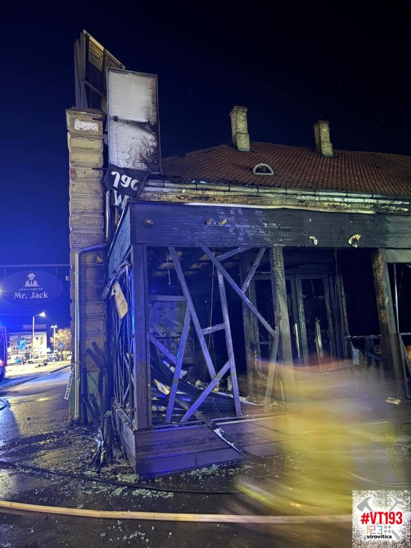 Požar u kafiću u centru Virovitice