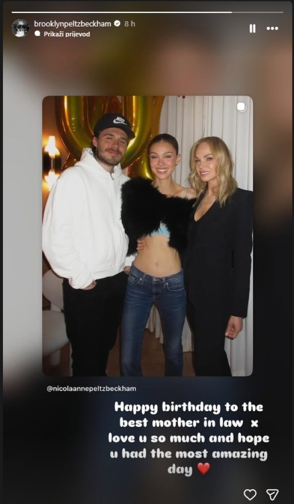 Objava Brooklyna Beckhama na društvenim mrežama