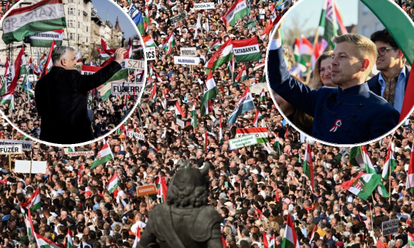 FOTO Politički dvoboj na ulicama Budimpešte: Orban i Magyar održali skupove u isto vrijeme