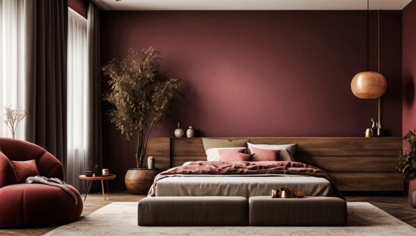 Popularnost bordo tonova je dio šireg povratka romantičnijim interijerima.