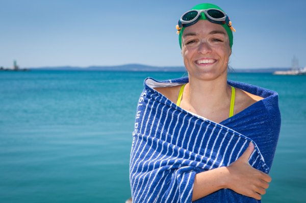 Dina Levačić preplivala 16 kilometara na jezeru Titicaca