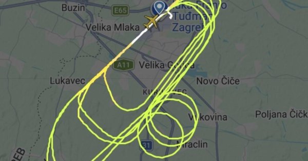 Putanja školskog leta Croatia Airlinesa