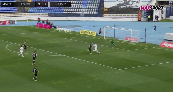 Hajduk dominira i poigrava se: Pogledajte gol Rebića za 0:3