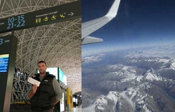 Toni, kojeg smo upoznali na tečaju (lijevo), naposljetku je uživao u letu do Pariza i europskog Disneylanda (prizor desno)