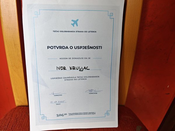 Lako se hvaliti diplomom na tlu, treba to ipak provjeriti u zraku