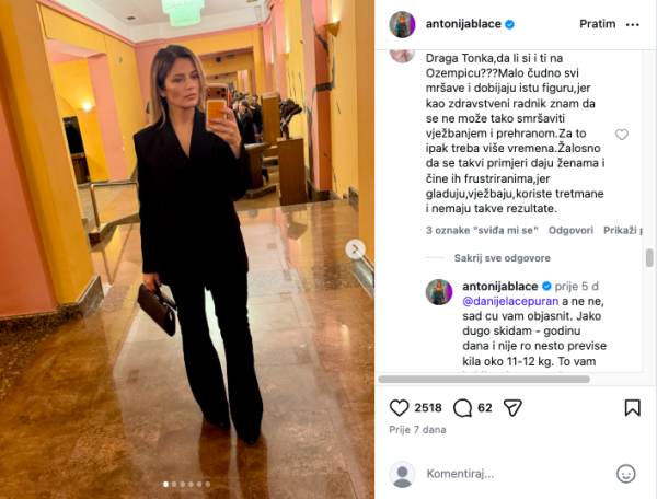 Odgovor Antonije Blaće