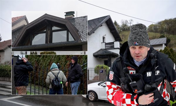 Istražitelji pred kućom Vedrana Pavleka