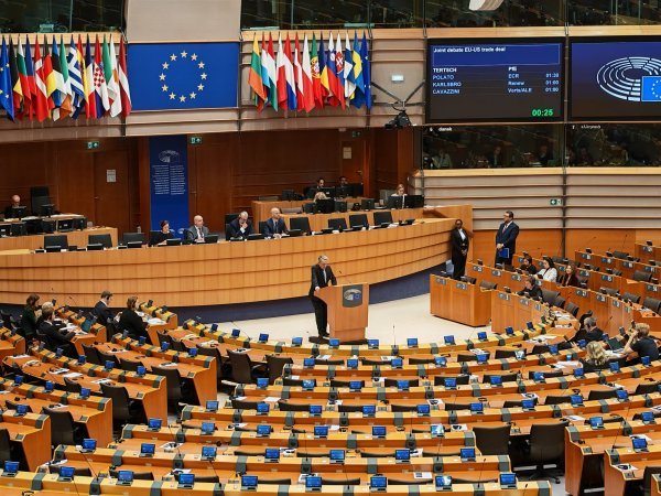 Jedan od momenata s ovotjedne sjednice Europskog parlamenta u Bruxellesu