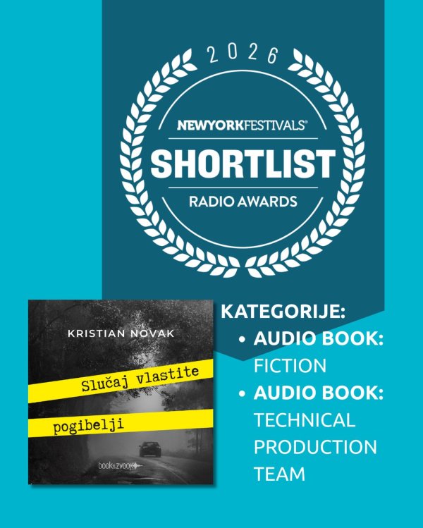 Hrvatska audioknjiga nominirana je u kategorijama koje nagrađuju najbolju audioigranu književnost te tehničku izvrsnost produkcijskog tima
